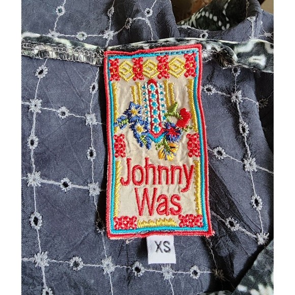 Johnny Was Size XS Cupra Rayon Tunic Boho Hippie Designer - Picture 5 of 6